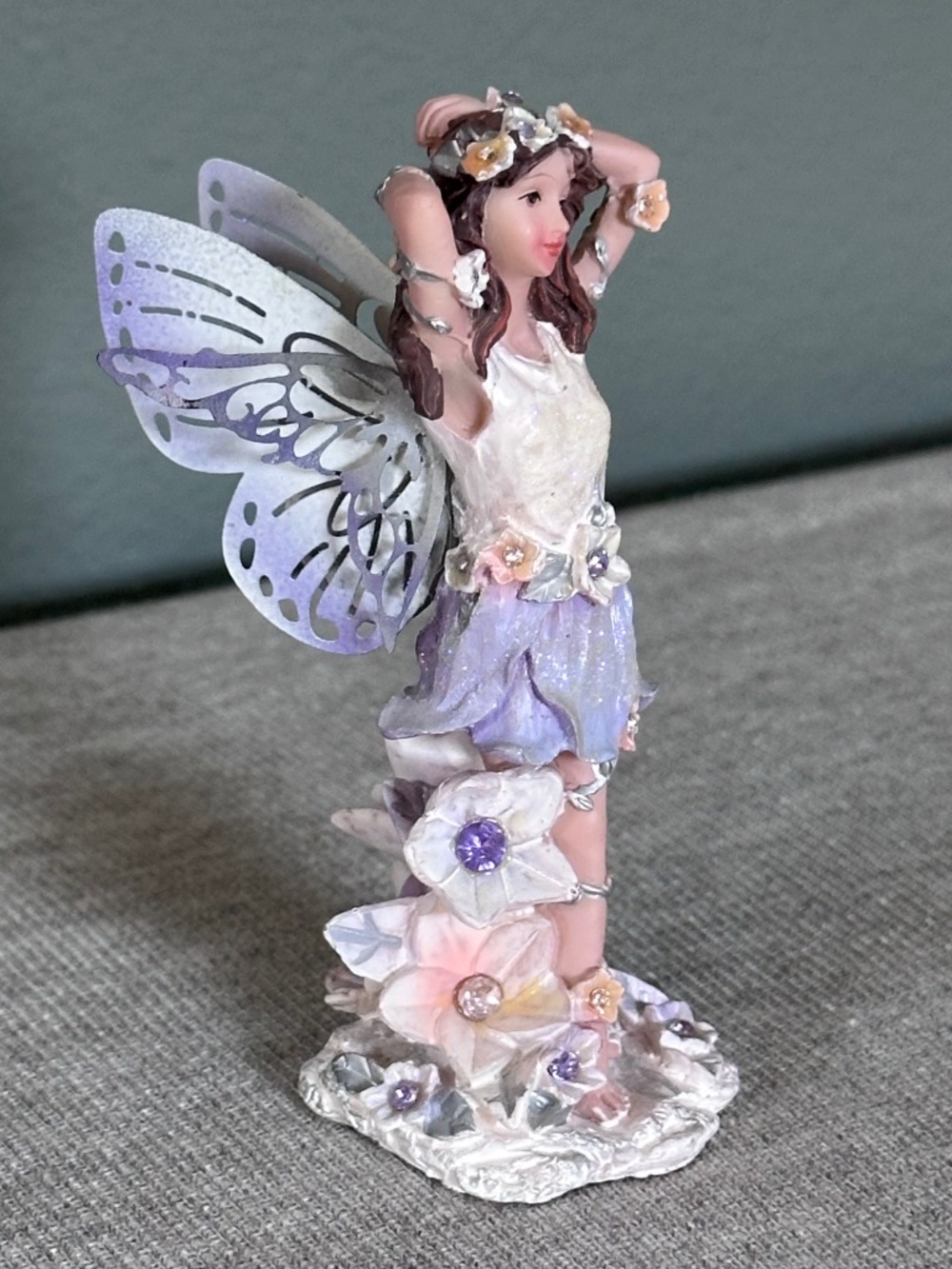 Collectible Fairy Figurine with Butterfly Wings